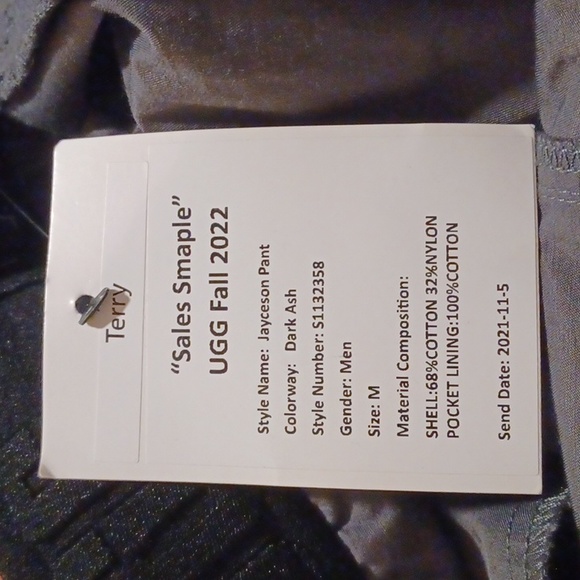 NWT UGG Jayceson Cargo Pants Men's Size M - Picture 4 of 4